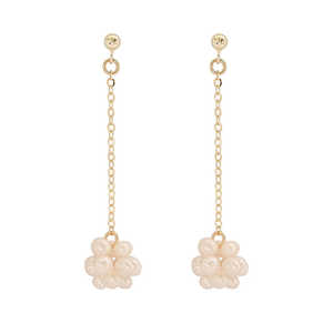 Boucles d'oreilles clous WENCHI pour femme, style long léger, perles naturelles baroques 1591 - Shopify - Product Image 1