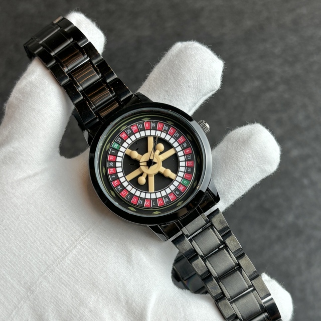 New Hot Selling Men's Roulette Watch Fashionable Cool Colorful Turntable Quartz Watch Men's Sports Watch Gift