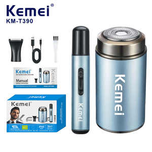 Kemei Km-t390, <span class=keywords><strong>la</strong></span> <span class=keywords><strong>Mejor</strong></span> <span class=keywords><strong>Afeitadora</strong></span> Eléctrica de Bolsillo Portátil para <span class=keywords><strong>Hombre</strong></span>, Mini <span class=keywords><strong>Afeitadora</strong></span> de Viaje con Carga USB, Resistente al Agua IPX6, 2 en 1 para Uso <span class=keywords><strong>Corporal</strong></span> - Product Image 2