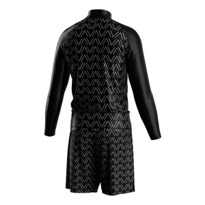 ชุดวอร์มอัพสำหรับต่อสู้แบบมีโลโก้สั่งทำได้ ไซส์พลัส ผ้าคูลดรายคุณภาพสูง สำหรับซับลิเมชั่น  ชุดซิงเกิลต์เปล่าสำหรับมวยปล้ำ - Product Image 4