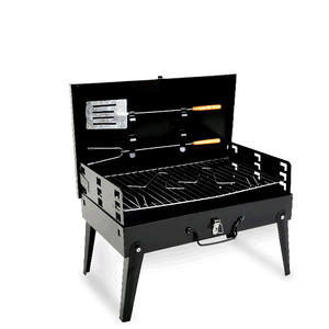 Parrilla Portátil para Asados al Aire Libre, de Acero Negro Electrochapado, Plegable, para Uso Doméstico, Multifuncional, para 3-5 Personas - Product Image 3