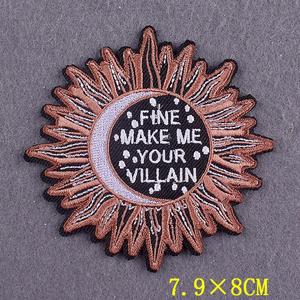 Patchs brodés thermocollants de qualité supérieure en gros, motifs floraux et lettres, patchs brodés personnalisés avec logo pour chapeaux et vêtements - Product Image 3