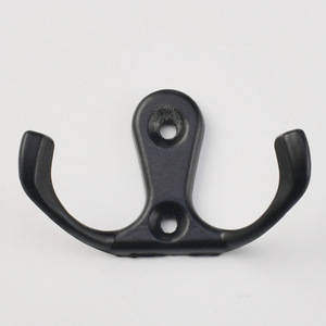 Double <b>Hook</b> Wall Mounted Coat And Cap Hanger Antique Bronze Black White Silver Brass Corner Shape Wardrobe <b>Kitchen</b> Bathroom - Product Image 4