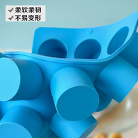 Moule à mousse en silicone de qualité alimentaire, réutilisable, rond, à cavités profondes, pour la fabrication de glaçons, de chocolats faits maison et de desserts