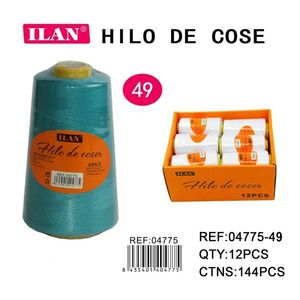 Filo da Cucito Ilan 2750 M Verde Lago Scuro 49 Colori Confezione da 12 Pezzi - Product Image 3