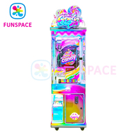 Funspace Équipement de boutique de cadeaux en gros Machine à monnaie 25 pouces pour enfants Snack Candy Prize Claw à vendre
