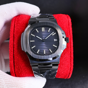 Reloj de Pulsera de Cristal de Zafiro con Cronógrafo y Alarma, Estilo Clásico Negro Puro, de Alta Gama, con Logotipo Personalizado, Regalo Premium para Hombre de Negocios - Product Image 2