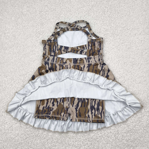 Robes de yoga sans manches pour bébé fille, motif camouflage, longueur genou, prêtes à être expédiées - Product Image 6