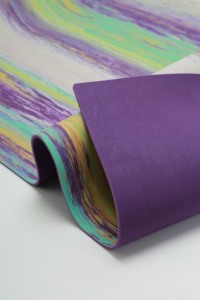 Thảm yoga nhiều màu chống trượt hai mặt khối Màu Sáng Tạo + màu tím đặc - Product Image 3