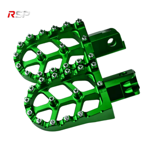 Juego de Pedales de Plataforma Ancha de Aleación de Aluminio CNC <span class=keywords><strong>para</strong></span> Motocicleta Todoterreno, con Dientes Antideslizantes, <span class=keywords><strong>para</strong></span> Mini Dirt Bike, Pit Bike, Mejora de Motocicleta - Product Image 4