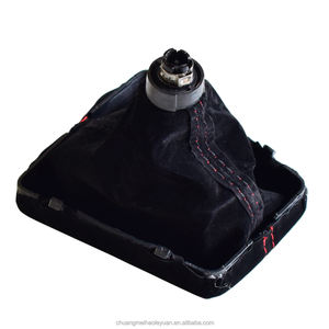 Poignée de levier de vitesses en cuir suédé pour voiture à 5 ou 6 vitesses, housse de protection pour <span class=keywords><strong>Audi</strong></span> A3 <span class=keywords><strong>S3</strong></span> 8V S-line 2014-2020 - Product Image 5