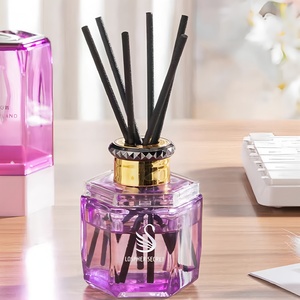 โรงงานผลิตน้ำหอมปรับอากาศแบบไร้เปลวไฟในขวดแก้ว กลิ่นหอมติดทนนาน - Product Image 2