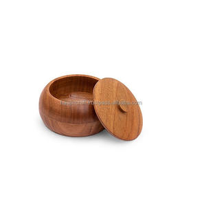 100% naturel poli à la main bol en bois jetable qualité boîte en bois Pot servant pour la maison hôtel vente chaude en gros - Product Image 1