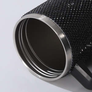 Gobelet isotherme de luxe en acier inoxydable 40oz avec logo personnalisé, motif citrouille d'Halloween, strass, couvercle à poignée et paille, idéal pour les voyages - Product Image 6