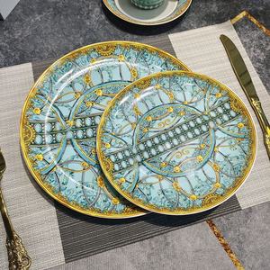 Assiette à steak européenne, plat en porcelaine fine, assiette à dessert, assiette à fruits secs, assiette à gâteau, ensemble tasse et soucoupe - Product Image 2