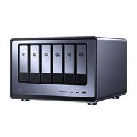 NASync DH2300 NAS de bureau 2 baies, capacité de stockage 60 To, 8 Go de RAM LPDDR5, 1GbE, HDMI 4K, stockage en réseau pour débutants
