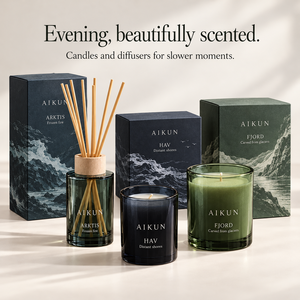 Collection de diffuseurs à bâtonnets et bougies parfumées en verre mélangé Aikun Landscape Box – OEM, ODM, emballage personnalisé, commande en gros pour programmes de vente au détail - Product Image 2