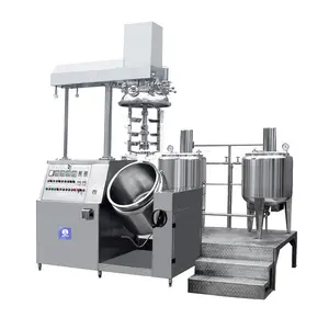 Automatic vacuum homogenizing emulsifier/cake gel emulsifier making machine/chemical machinery equipment