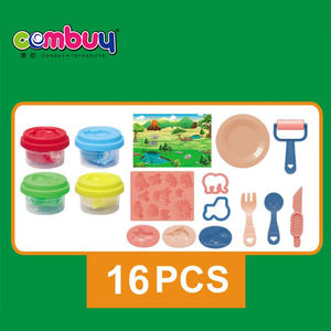 <span class=keywords><strong>Animaux</strong></span> de dessin animé éducatifs enfants bricolage jouets colorés jouer pâte ensemble d'argile - Product Image 5