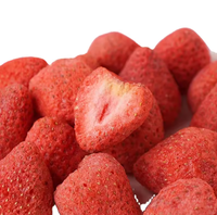 Tranches de fraises FD Sweet Peel en vrac, emballage en vrac, goût frais, fraises conservées dans l'eau, prêtes à manger, produit de fruits secs