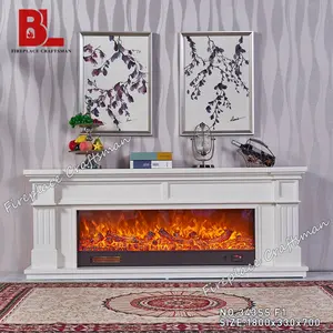 European style mantle feet stand electric fireplace tv stand 75 inches electric fireplace