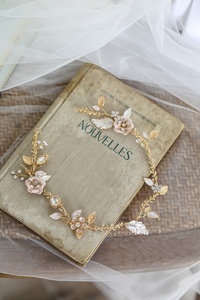 ROMANTIC Bridal Clear Crystal Vintage Fancy Flower Bridal <strong>Hair</strong> <strong>Pieces</strong> for Bride or <strong>Bridesmaid</strong> - Product Image 6