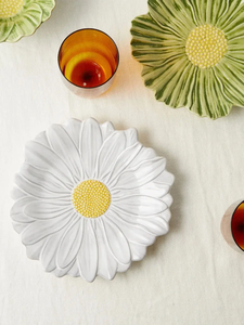 <span class=keywords><strong>Assiette</strong></span> à marguerite Assiettes à motif de <span class=keywords><strong>fleurs</strong></span> <span class=keywords><strong>Assiette</strong></span> en céramique <span class=keywords><strong>Fleurs</strong></span> - Product Image 2