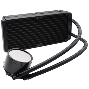 Radiateur de refroidissement liquide intégré RGB 240 mm, refroidisseur de processeur efficace pour PC de jeu avec dissipateur thermique en plastique - Product Image 2