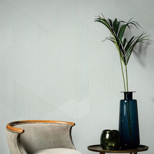 Papel Tapiz Geométrico Texturizado 3D de Alta Gama, Papel Tapiz a Rayas No Tejido, Decoración Moderna para Interiores del Hogar, Personalizable - Product Image 1