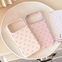 Coque de téléphone antichoc mignonne et tendance avec petites étoiles pastel pour iPhone 18 Pro 17 Pro Max 16 15 14 – Housse de protection girly