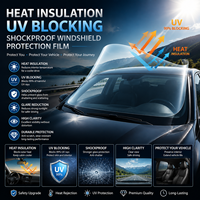 Film de protection pour pare-brise |   Film de protection pour vitres automobiles, isolation thermique, blocage UV et anti-éclatement