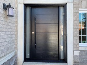 Nordi, puertas de madera maciza pivotantes modernas personalizadas, <span class=keywords><strong>entrada</strong></span> de Villa abatible giratoria para hoteles, compensación de eje <span class=keywords><strong>central</strong></span> para uso en interiores - Product Image 4