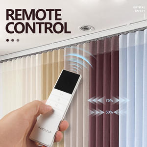 <span class=keywords><strong>Tende</strong></span> Verticali Motorizzate Elettriche 'Dreamy' <span class=keywords><strong>Tende</strong></span> Smart in Stile Lusso con Tessuto Filtrante Solare per Casa Soggiorno, Set 3 in 1 - Product Image 1