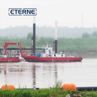 Barge flottante modulaire en acier autopropulsée Eterne avec une capacité de 120 tonnes pour le transport de dragage maritime et les projets offshore