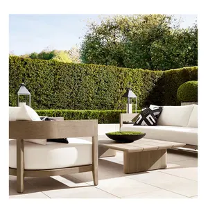 Divani da giardino patio esterno mobili in teak divano set moderno e minimalista balmain solid teak girevole sedia da salotto per esterni