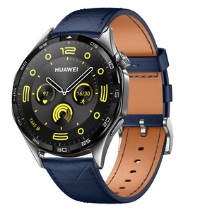 Bracelets de montre en cuir à carreaux avec fermoir plat GT6, compatibles avec Samsung Watch 5, <span class=keywords><strong>Huawei</strong></span> Watch <span class=keywords><strong>4</strong></span>, Xiaomi <span class=keywords><strong>Mi</strong></span> S4 - Product Image 3