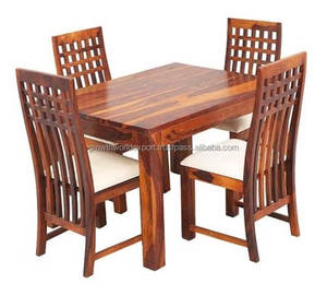 Cao Cấp Gỗ Bàn Ăn Thiết Lập Với Chare Gỗ Bảng Bàn Nhà Bếp Gỗ Ăn Bộ Có Giá Trị Nhất Làm Bằng Tay - Product Image 1