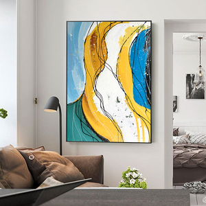 <span class=keywords><strong>Origen</strong></span> abstracto de gran arte hecho a mano de oro aceite de árbol de pintura oro arte de pintura decoración Interior - Product Image 4