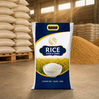Sac à riz imprimé en gravure, découpé, 5kg 10kg, en PP tissé laminé BOPP, qualité alimentaire, résistant à l'humidité, taille personnalisable pour l'emballage de détail
