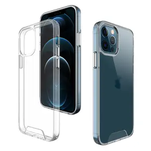 Space Phone Case TPU+PC Hard Material Highly Transparent Electroplating buttons Phone Protection Cover Phone Case For Iphone