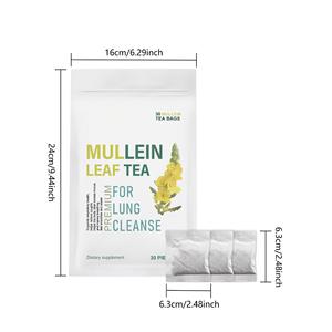 Thé en vrac de feuilles de molène pour la santé, le soulagement de la gorge et un meilleur sommeil, sachets d'herbes, 100% naturel et végétalien - Product Image 2