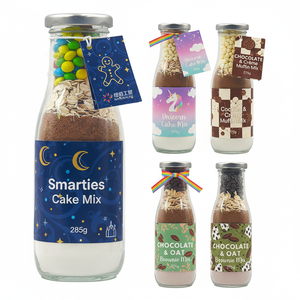 Kit de tarros de combinación de ingredientes comestibles para decoración de pasteles con chips de chocolate, <span class=keywords><strong>cacao</strong></span> <span class=keywords><strong>en</strong></span> <span class=keywords><strong>polvo</strong></span> y aspersión - Product Image 1