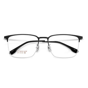 Monturas de Gafas Rectangulares Modernas para Hombre, de Titanio Puro, Modelo IP 6130, Montura Completa, Lentes de Resina Anti-UV, Origen Danyang - Product Image 1
