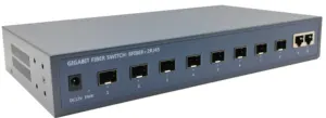 Tổng hợp chuyển đổi 8-10/100/1000M sợi quang với 2 Gigabit RJ45 uplink Máy tính để bàn Ethernet chuyển đổi