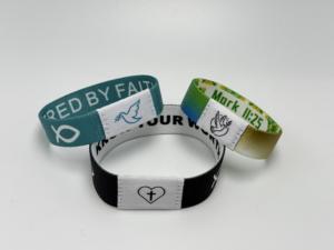 Toptan özel tasarım RFID/NFC elastik kumaş bileklik moda NFC bileklik olaylar özelleştirilebilir promosyon bilekliği - Product Image 4