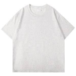 T-shirt <span class=keywords><strong>a</strong></span> maniche corte da uomo in puro cotone da 280g, resistente, per l'estate, con scollo piccolo e maniche <span class=keywords><strong>a</strong></span> mezza lunghezza bianche pure - Product Image 3