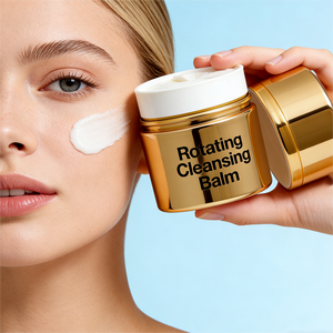 Bálsamo Limpiador Mineral Orgánico Vegano de Marca Privada con Diseño Retráctil y Envase Dorado - Product Image 4