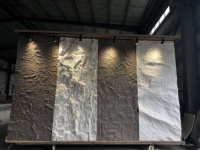 Panneaux muraux 3D en PU de haute qualité 1200*3000, modernes, grands formats, écologiques, imperméables, ignifuges, anti-corrosion, pour hôtels, intérieur et extérieur