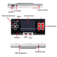 Système de jeu portable 8 bits 200 jeux gratuits écran couleur TFT 3.0 pouces lecteur de jeu portable rétro sortie AV compatible avec les écouteurs