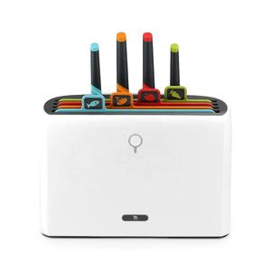 El Mejor Ayudante de Cocina Aparato Inteligente Tabla de Cortar y Juego de Cuchillos Soporte Esterilizador con Secado para Cocina Caja de Regalo ABS - Product Image 1